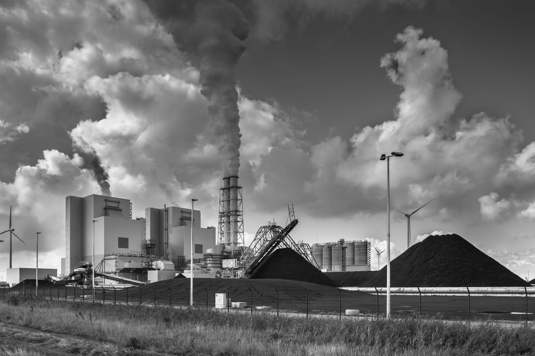 Pollution from a coal plant