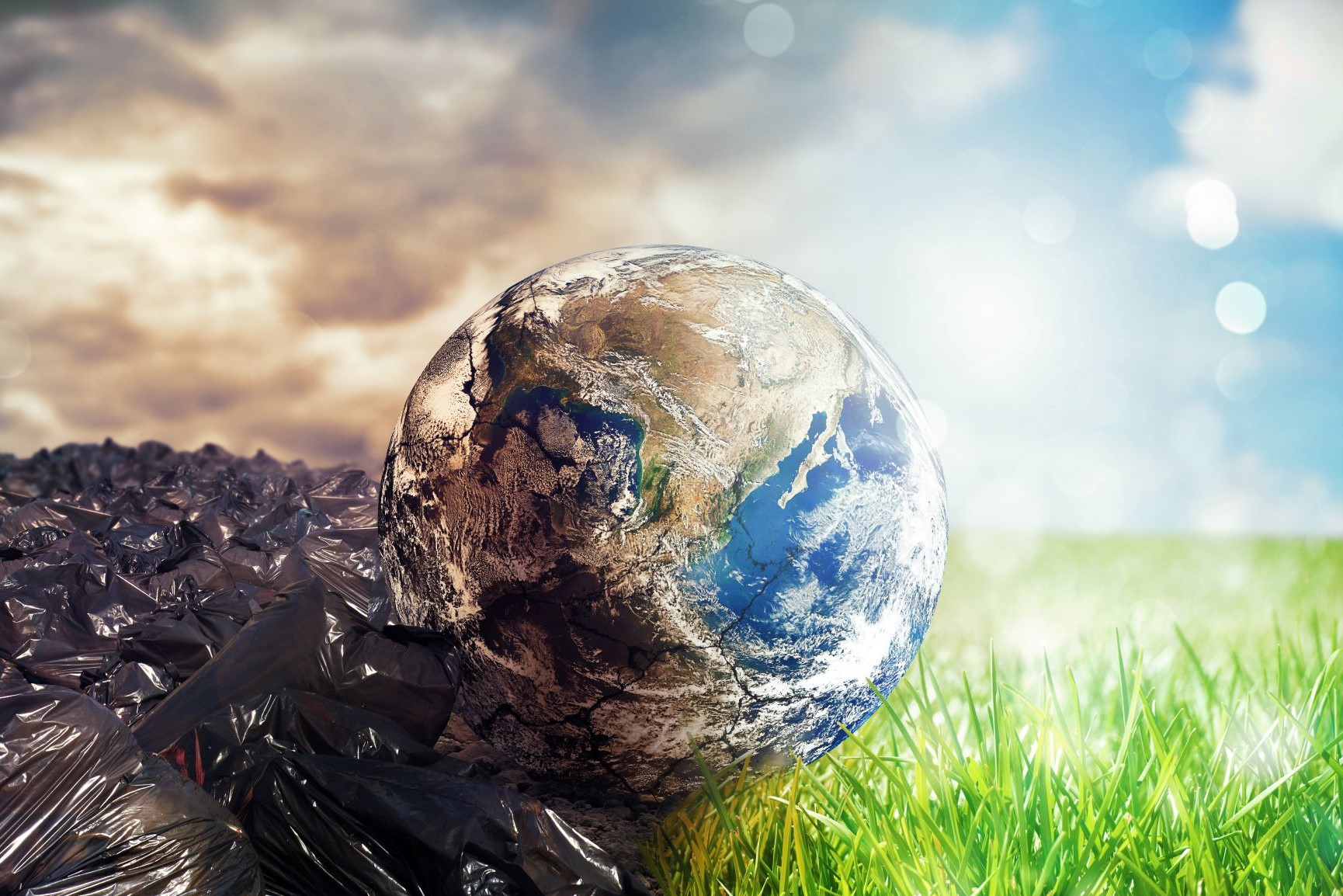 Polluted and unpolluted Earth