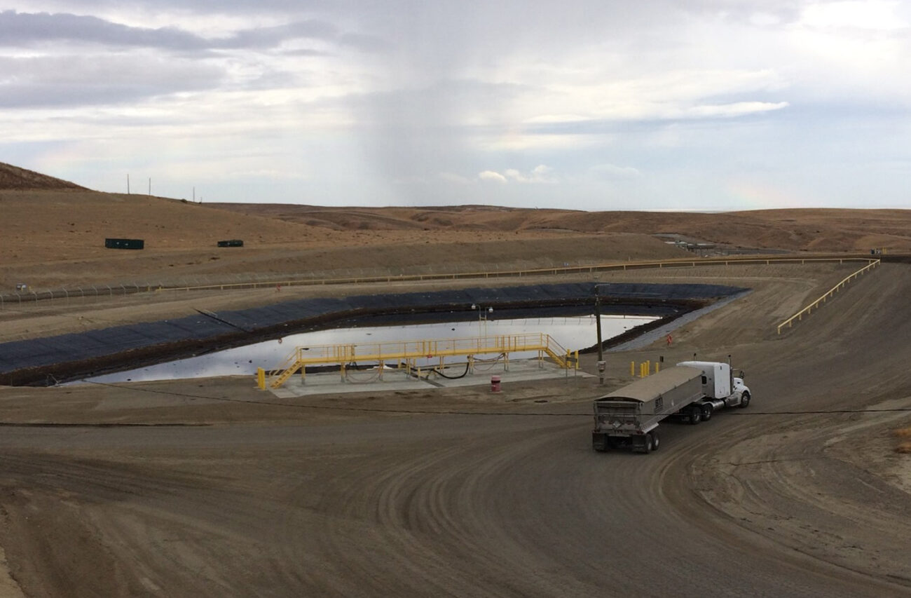 Surface Impoundment Pond at Kettleman Hills Toxic Waste Facility 