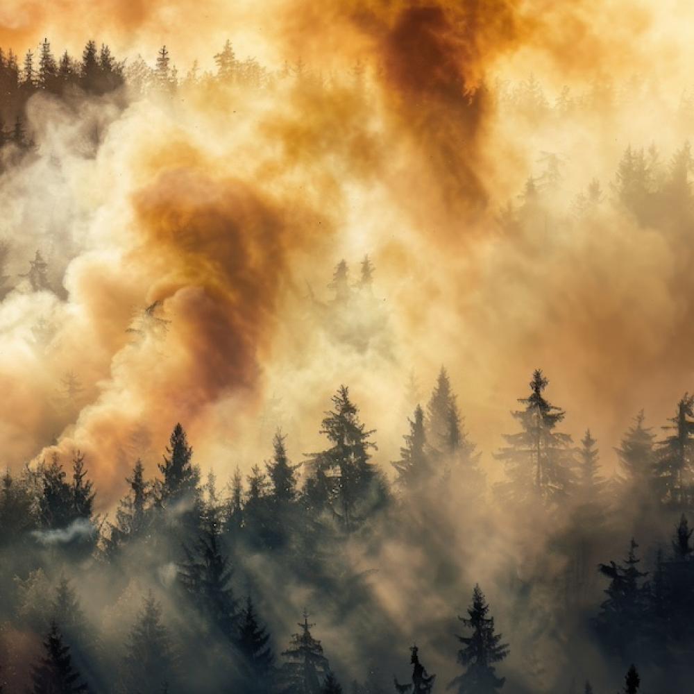 Smoke of a wildfire