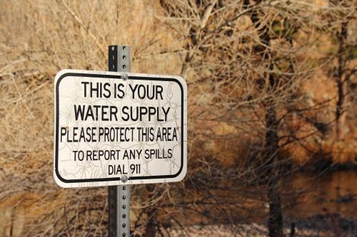 this is your water supply sign