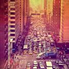 Traffic jam in New York City