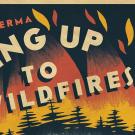 Waking Up to Wildfires poster art