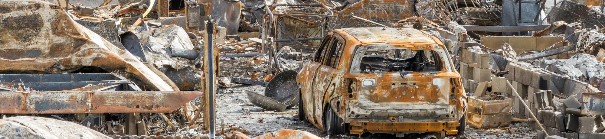 2017 North Bay wildfire destruction