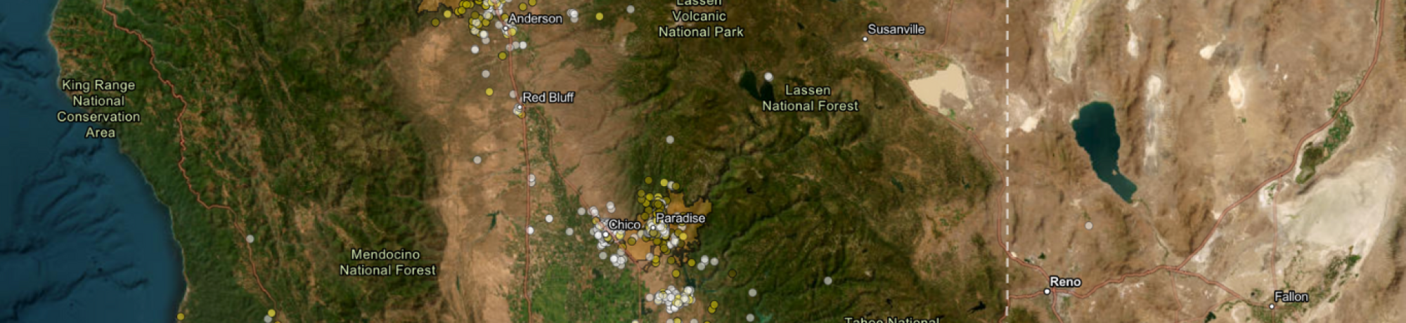 Northern California Hybrid Map